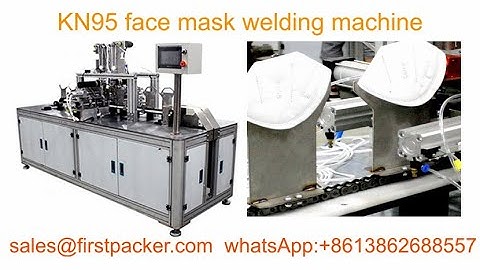 high speed horizontal KN95 face mask earloop welding machine by ultrasonic