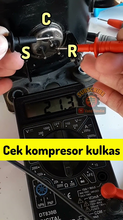 cara test kompresor kulkas bagus atau rusak #teknisi #elektronik #servis #airconditioner #kulkas
