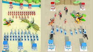 Merge And Conquer 🌟🌟- 🌟🌟All Levels Gameplay Android,ios Merge Battle