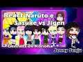 Genins de Konoha reagindo a Luta do Naruto e Sasuke vs Jigen