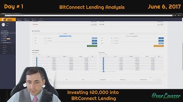 My First $20,000 Loan with BitConnect, by Lanzer