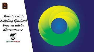 How to create swirling gradient logo on adobe illustrator cc || step by step #CreatornCreative