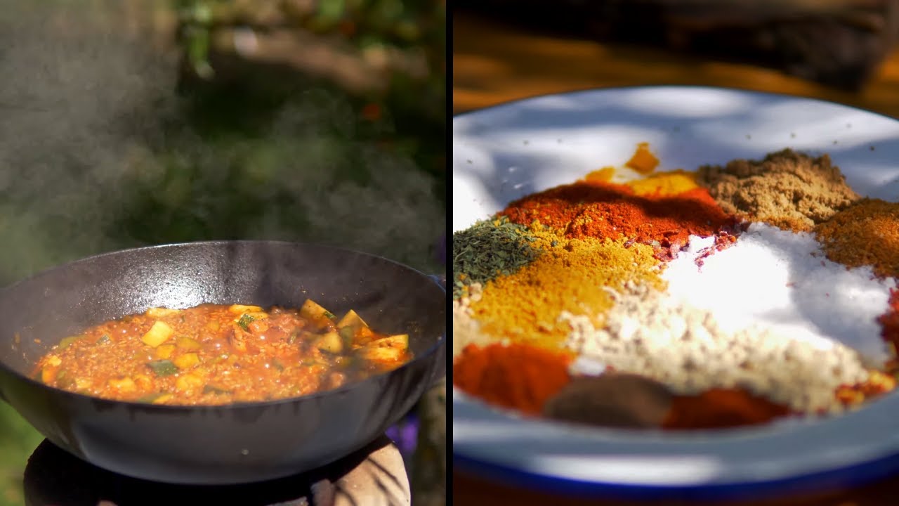 Жареный рис с индейкой и 14 специями: кулинарное приключение на свежем воздухе I Lakomniaki