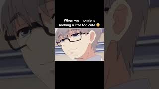 When your homie is looking cute 😳 #anime #lgbt #memes #trap #astolfo #gay #animememes #femboy screenshot 3