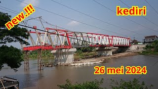 Kemajuan Proyek Pembangunan Jembatan Jongbiru 26mei2024 - Bandara Kediri dan PT Gudang Garam kediri