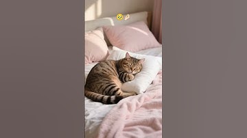 Lazy Cat Sleeping 😴 | Cute Cat Shorts #LazyCat #SleepingCat #CutePets #CatDrama #SadStory #Shorts