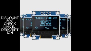 0.96 Inch OLED Display Module, 128x64 Pixel I2C SSD1306 Luminous OLED Screen Board Compatible with A