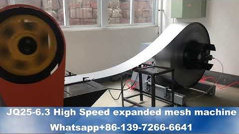 High Speed Expanded Metal Mesh Production Line, JQ25-6.3 model, 600mm width with flattening machine