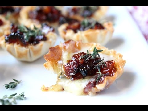 Baked Brie & Bacon Jam Phyllo Cups (5 Ingredients + 30 Minutes!)