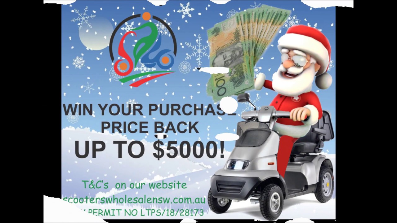 Mobility Scooter cash back competition, Wollongong, Nowra, Ulladulla