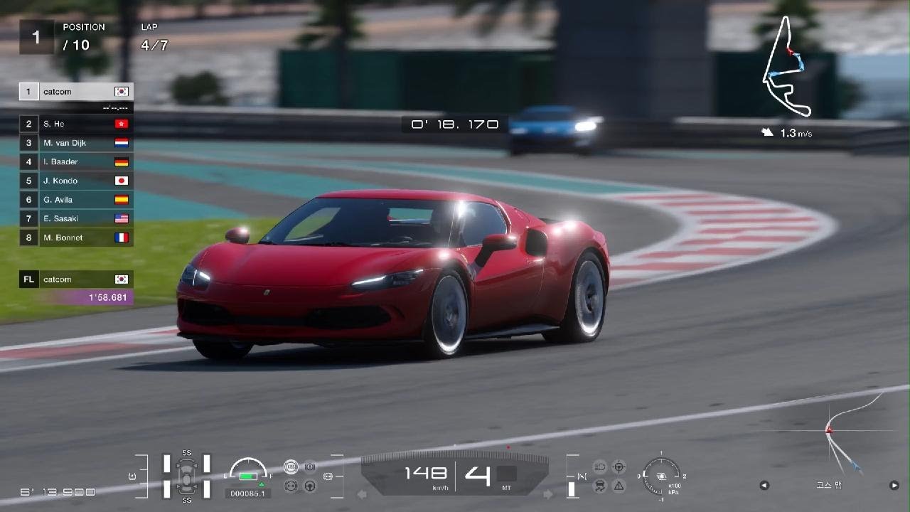 [PS VR2] 그란 투리스모 7_Ferrari 296 GTB 원메이크 (SPECIAL RACE)_야스 마리나 서킷