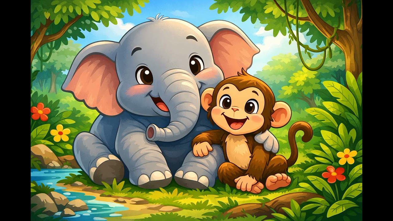 हाथी और बंदर की दोस्ती Haathi aur Bandar ki dosti