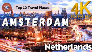 Amsterdam, Netherlands : 1 Hour Aerial Views in 4K for Ultimate Relaxation! [Drone Footage]