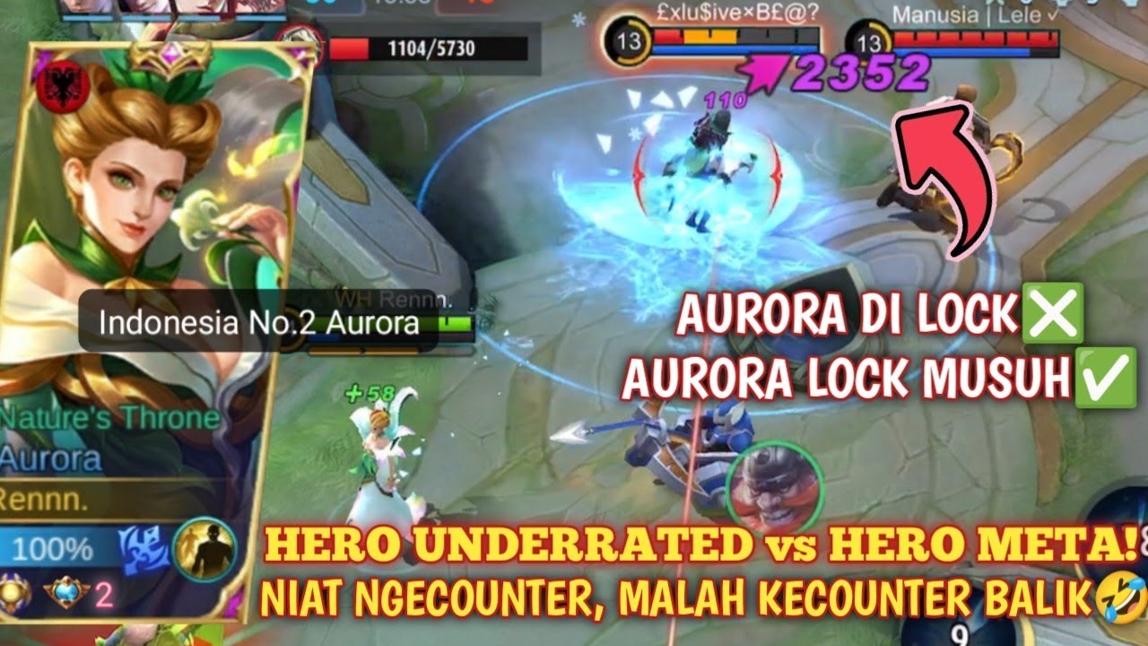 MAIN AURORA DISAAT MUSUH ADA JULIAN, FARAMIS, WANWAN! MALAH KECOUNTER BALIK🤣 AURORA GAMEPLAY - MLBB