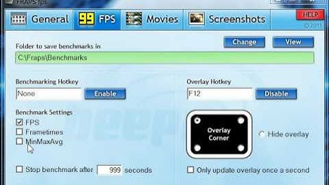 How To Get Best Recording Settings For FRAPS (1080p HD @ 60FPS)