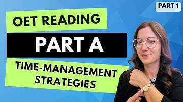 OET Reading Part A: Best Time-Management Strategies