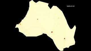 Google Earth Engine Tutorial - A LandScan Population Time Laps Video of my ROI; Clive Coetzee