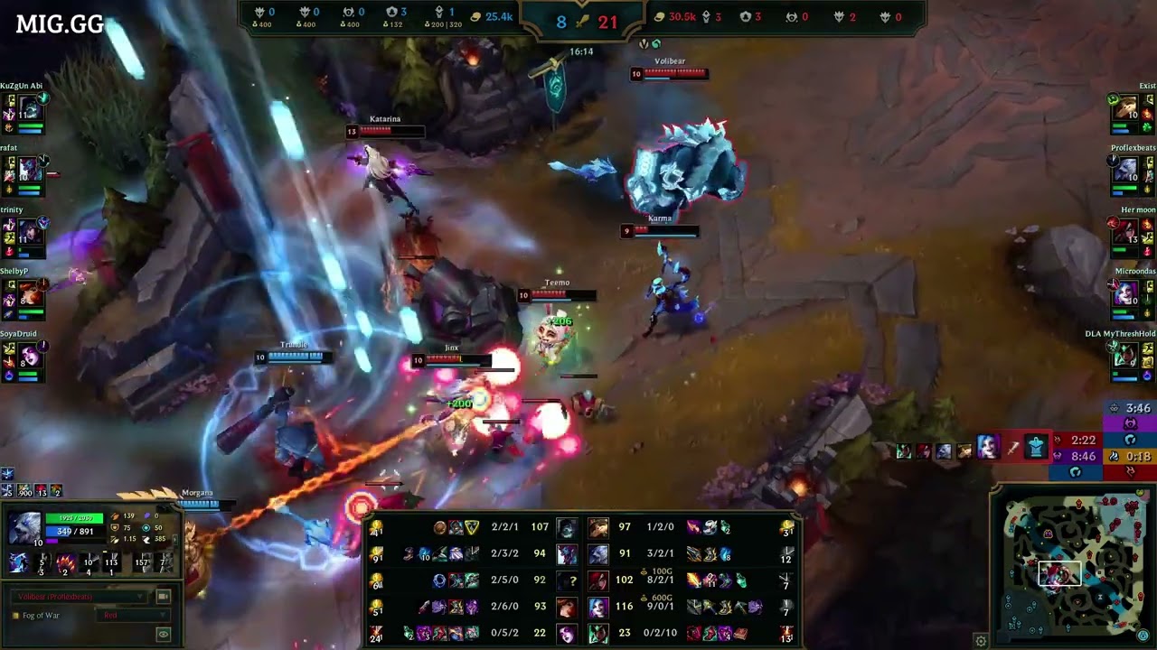 Volibear assist vs Miss Fortune