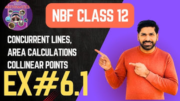12TH CLASS MATH NBF EX#6.1 | CH#6 ANALYTIC GEOMETRY | 12TH NEW BOOK 2025 FBISE