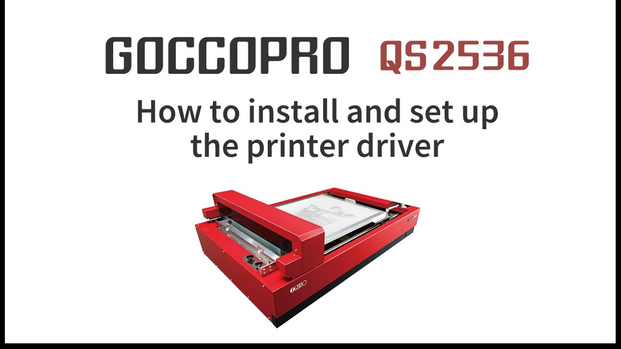 GOCCOPRO QS2536 How to install and set up the printer driver＜RISO ...