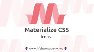 5. Materialize CSS Icons به زبان دری/فارسی screenshot 5