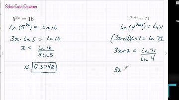 Solving Exponential Equations More Complicated Examples
