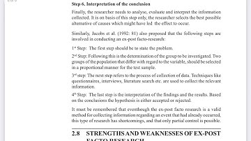 IGNOU MPC005- RESEARCH METHODS-EX-POST FACTO RESEARCH,  BLOCK2, UNIT 2, PART 2