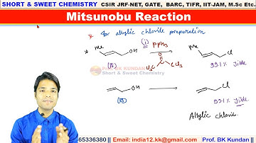 L-08 Mitsunobu Reaction | Regioselectivity in Allylic Alcohol CSIR-NET GATE IIT-JAM BARC TIFR MSc