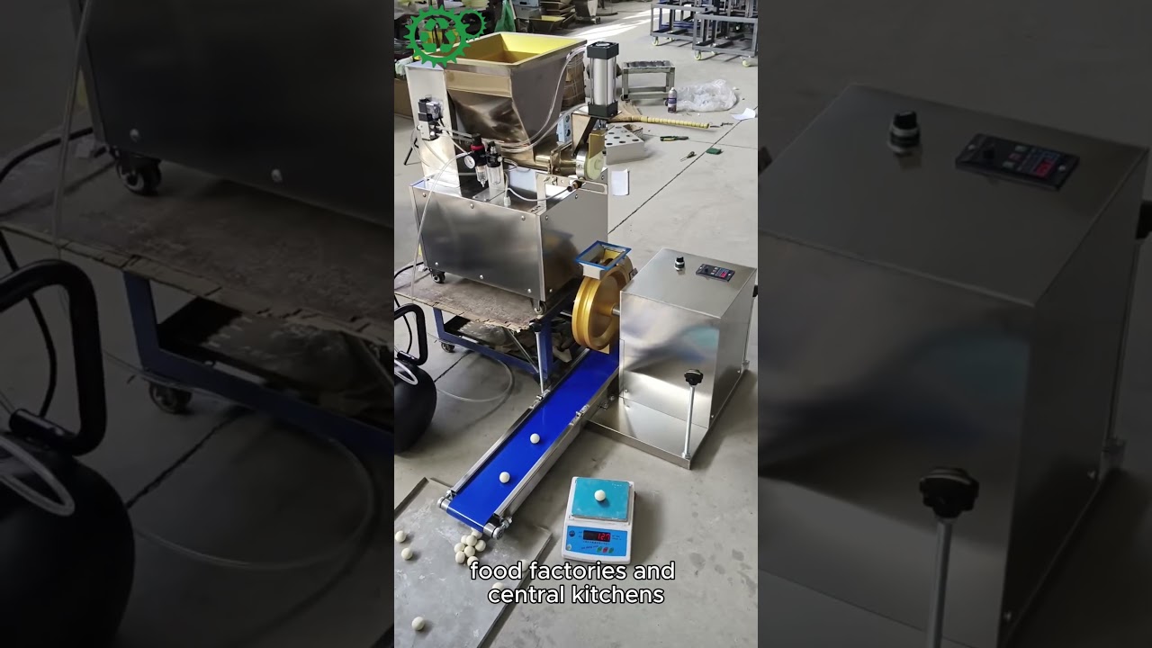 Commercial fully automatic dough cutting and rounding machine Customizable dough cutter and rounder