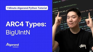 ARC4 Types: BigUIntN | 1 Minute Algorand Python Tutorial
