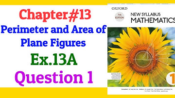 Chapter 13 | Exercise 13A | Question 1 | New Syllabus Mathematics book 1 (NSM book 1) | D1