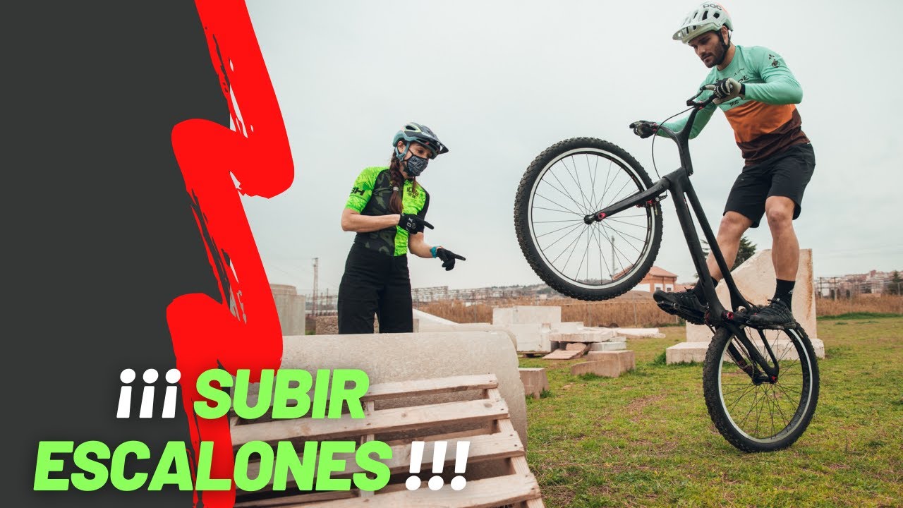 Cómo subir escalones con golpe de pedal. Técnica de MTB con Pol