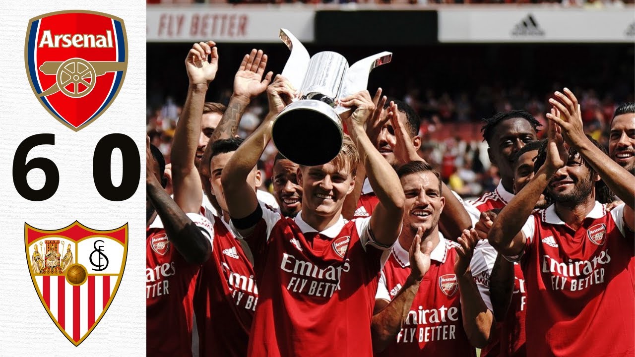 Arsenal vs Sevilla 6 0 All Gоals Extеndеd Hіghlіghts Emirates Cup 2022 Emirates Cup YouTube
