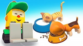 Мультфильмы для малышей Магазин Грузика. Чем покормить щенка и котенка?