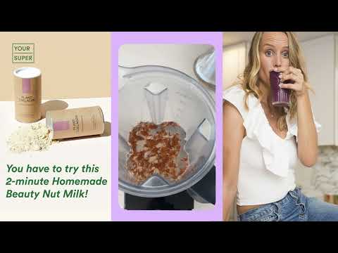 How to make homemade nut milk with plant collagen | Your Super