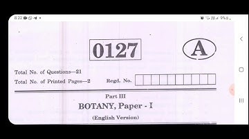 TS inter 1st year Botany EM model question paper 2023 updated March IPE #TSInter #TSInterPapers