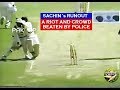 Sachin tendulkar  the runout that triggered a huge riot and emptied an entire stadium