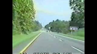 Virginia State Police chase and wreck