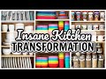 INSANE KITCHEN TRANSFORMATION | KITCHEN ORGANIZATION | HOW TO ORGANIZE YOUR KITCHEN 2021