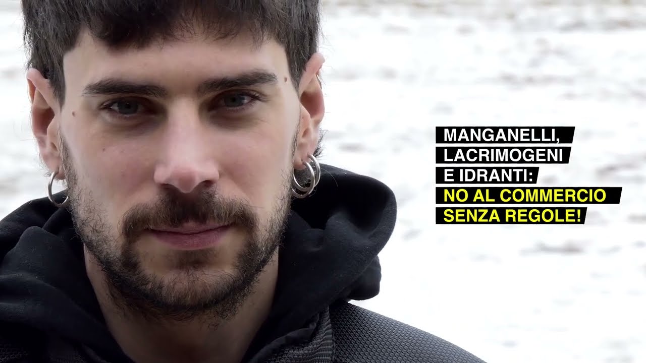 Manganelli, lacrimogeni e idranti: no al commercio senza regole!