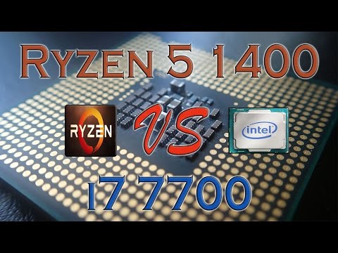RYZEN 5 1400 Vs I7 7700 - BENCHMARKS / GAMING TESTS REVIEW AND COMPARISON / Ryzen Vs Kaby Lake