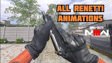 ALL RENETTI RELOAD ANIMATIONS | Modern Warfare III showcase