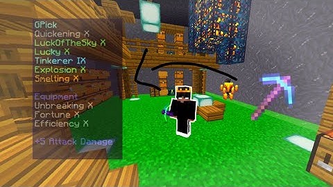 How to make a G Pickaxe | Fallentech Faction & Sky Block