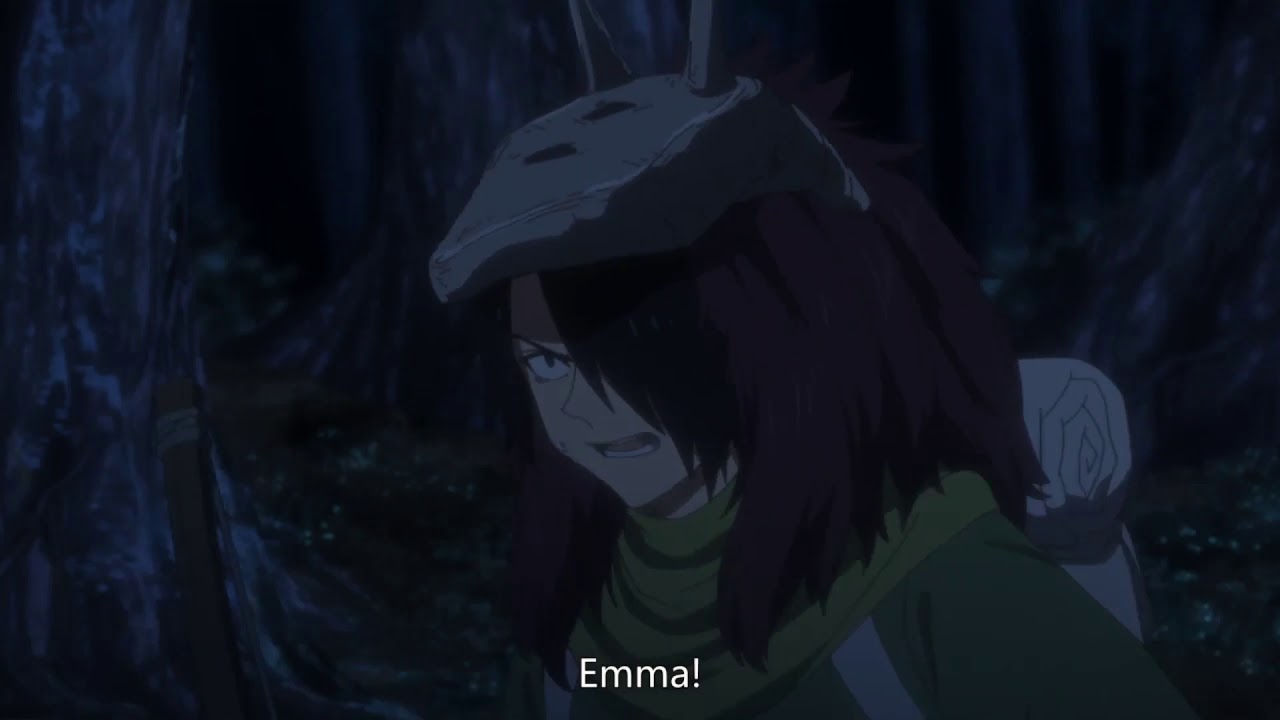 Emma desmaia! tem momentos de Ray E Emma, Anime X/ the promised