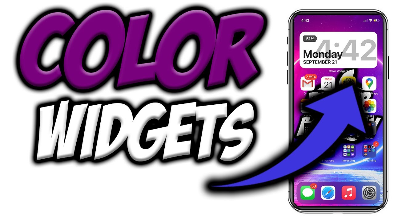 How To Use Color Widgets IOS 14 Add Custom Colour Widget On IOS 14