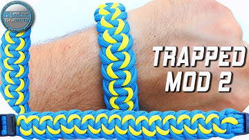 How to make Paracord Bracelet Trapped Modified 2 by CETUS 550 World of Paracord DIY