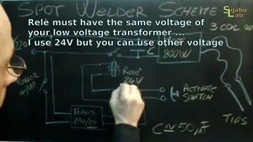 Scheme - SpotWelder with capacitor to correct cosfi - how to diy