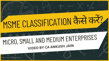 How to do MSME classification in micro, small and medium enterprises- MSME help and support