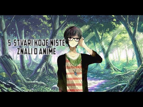 TOP 5 STVARI KOJE (mozda) NISTE ZNALI O ANIME!