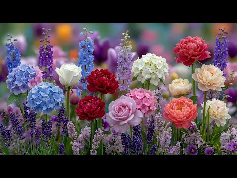 🌸 Flowers Blooming Time-Lapse | Calm Music for Stress Relief and Emotional Healing